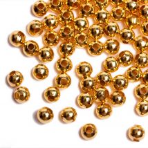 3/4/5/6/8mm 50-400Pcs Round Gold Silver Plated Space Loose Beads Jewelry Making Positioning beads DIY Jewelry Accessories