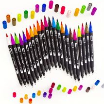 72/100/120/168 Farbe Mark Stift Doppel-kopf Haken Linie Waschbar Set Professionelle Malerei Graffiti Aquarell stift Schule Liefert