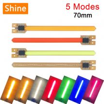 Lampada LED COB a 5 Modalità, 70mm DC3V, Effetto Pioggia di Meteore, Luce Decorativa a Filamento LED Colorata