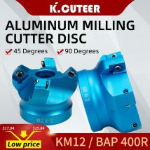 45 winkel KM12 /BAP 400R Gesicht Aluminium Flugzeug Kopf Ende Mühle Fräsen Cutter SEKT1204 Insert CNC Maschine Hohe Härte werkzeuge 4 Flöte
