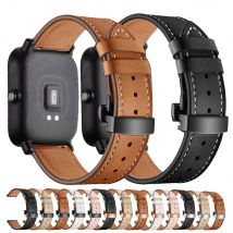 20mm/22mm Uhren armband für amazfit gts/2/2e/3/gts2 mini/gtr 42mm/47mm/gtr2/3/pro stratos Leder armband amazfit bip Armband
