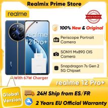 realme 12 Pro Plus 5G Smartphone Snapdragon 7s Gen 2 6.7'' 120Hz AMOLED Curved Display 67W SUPERVOOC 64MP Camera Global Version