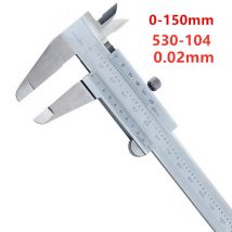 Calibri a corsoio CNC 530-104 0-150mm 300mm Acciaio inossidabile Interno Esterno Profondità Passo Misure Metrico 6" Gamma 0-200mm