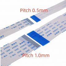 100 Stück flexibles Flachkabel FFC FPC Jumper 0,5 1,0 mm 4 5 6 8 10 12 14 15 16 20 24 28 30 32 40 Pin AWM 20624 80C 60V VW-1