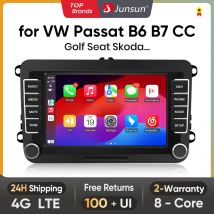 Junsun Android 13 Radio inalámbrica Carplay para coche Volkswagen Golf 5 6 Polo Passat B6 B7 Seat Skoda Jetta Universal Muiltmedia
