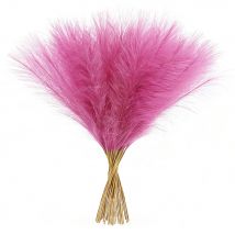 30 Stück künstliches Pampasgras, 55 cm, künstliche, flauschige Schilfrohrblumen, Boho für Tischdekoration, Zuhause, Hochzeit, Weihnachten, Party-Dekoration