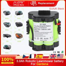 JYJZPB Batteria al litio di ricambio 18V 3.0Ah per rasaerba robotizzato Gardena R80Li R75Li R70Li R50Li R45Li R40Li R38Li 124562