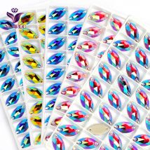 Yanruo 3223 navette alle größen farben ab steine und kristalle strass steine nähen ornamente für kleider