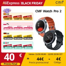 Versione globale CMF by Nothing Watch Pro 2 Display AMOLED da 1,32" Chiamate Bluetooth con riduzione del rumore AI GPS multi-sistema integrato Bluetooth 5.3 CMF Watch Pro 2