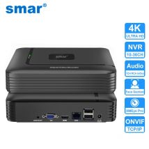 Smar H.265 CCTV NVR Face Detection 10CH 16CH 32CH 36CH Max 4K Uscita Videoregistratore di sicurezza Rilevamento movimento P2P Onvif XMEye APP