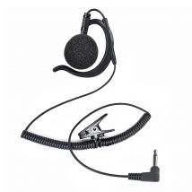 3,5-mm-Überwachungshören Sie nur Amateurfunk-Ohrhörer, verstellbares G-förmiges Ohrbügel-Headset für Transceiver/Radio-Schulterlautsprecher-Mikrofon