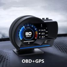 Wyświetlacz Head-Up OBD2+GPS Inteligentny Miernik Samochodowy HUD Prędkościomierz Turbo RPM Alarm do Samochodu Ciężarówki