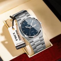 POEDAGAR Hohe Qualität Mode Mann Uhr Datum Woche Edelstahl Männer Armbanduhr Wasserdicht Leucht Luxus männer Quarz Uhren