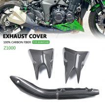 Für Kawasaki Z1000 2014 2015 2016 2017 2018 2019 2020 2021 2022 100% Carbon Fiber Auspuff Abdeckung Verkleidung Motorrad Zubehör