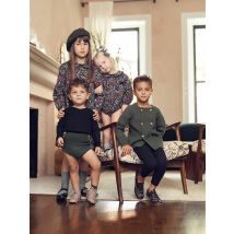AS Shabbos Boutique-Kleidung für Bruder, Schwester, passende Outfits, Kinder, Baumwolle, schwarzes Blumenkleid, Strampler, Kinder-Strickwaren