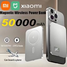 Xiaomi Mijia 50000mAh Przenośny magnetyczny bezprzewodowy PowerBank PD22.5W Bateria zewnętrzna do szybkiego ładowania Magsafe dla iPhone Samsung