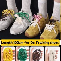 Länge 100 cm DIY Freedly Runde Leder Bunte MIU Schnürsenkel Leinwand Freizeitstiefel Schnürsenkel Seil Schnürsenkel