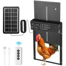 Porta automatica per pollaio porta automatica per pollaio ad energia solare, pollaio con sensore di luce con Timer e telecomando