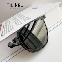 Neue Schlanke Klappbare Piloten-Sonnenbrille aus Stahl mit Polarisierung, Luxusmarke Herren-Sonnenbrille, Tragbar für Autofahren, Blendschutz, Angeln, UV400-Schutz