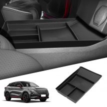 Smabee per Chery OMODA 5 C5 FX Fuel 2022-2025 Car Center Console Scatola portaoggetti inferiore Organizer Accessori Riordino TPE Nero