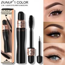 Mascara eyeliner a doppia estremità 2 in 1 |   Nero opaco impermeabile |   Ultrafino ad asciugatura rapida a prova di sbavature |   Arricciatura volumizzante Y2K