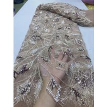 Nigeriani scher Tüll spitzens toff zum Nähen, Hochzeits kleid, Chiffon Party Guipure, hochwertige, Netz stoff, 5Yard, 2024 jy354