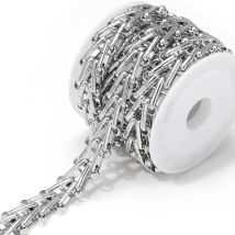 1 Meter Edelstahl Schwere Kombinationsketten DIY Handgemachter Schmuck Zubehör Armband-Herstellung Hip-Hop Halskette Komponenten Großhandel
