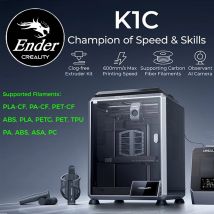 Creality-impresora 3D K1C, 600 mm/s, nivelación automática, extrusora directa robusta, actualización de impresión de tres velocidades K1 con impresora de cámara AI