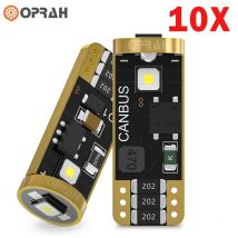 Bombillas Led Canbus T10 W5W 3838 3smd, lámpara de lectura DE ANCHO AUTOMÁTICO, sin Error, señal de alta potencia, luz de cúpula Interior blanca, 12V, 10 piezas