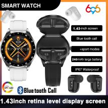 Neue TWS Noise Reduction Headset Blue Tooth Anruf Smartwatch Herzfrequenz Sport Wasserdichte Kopfhörer Uhren 2 In 1 Smart Uhr NFC