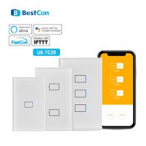 BroadLink Bestcon TC2S US Smart Wall Light Touch Switch funktioniert mit Alexa, Google Home, IFTTT