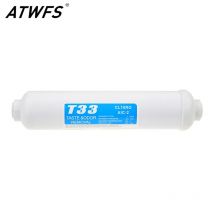 ATWFS Filtri per l'acqua per macchine da cucina per uso domestico un piccolo filtro a carbone attivo con guscio di cocco T33 Acquario