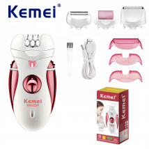 Kemei KM-2530 4 in 1 rasierer frauen damen mit körper haar bikini trimmer und gesichts körper rasierer frauen rasierer