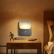 EU Stecker Nachtlicht PIR Sensor Automatische Sensor Ein/Aus Nacht Licht Für Schlafzimmer Waschraum Kinderzimmer Schrank nacht Beleuchtung