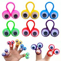 5–20 Stück Fingerpuppen aus Kunststoff, Ringe mit Wackelaugen, Kinderspielzeug, Babyparty, Gastgeschenke, praktische Witze, Spiele, lustige Kindergeschenke
