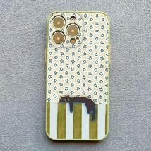 Schöne Muster gestreifte Cartoon-Katze Handyhülle für iPhone 13 Mini 12 11 Pro Max 17 16 15 14 Pro Max Plus XR XS X 16 Plus Abdeckungen