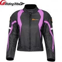 Chaqueta de invierno para motocicleta para mujer, ropa térmica a prueba de viento, abrigo de seguridad para conducción corporal, almohadillas protectoras integradas y forro cálido JK-64