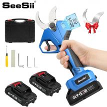 SEESII 21V 40 25mm Potatore elettrico a batteria Forbici elettriche senza spazzole Rami di albero Bonsai Cutter per Makita Batteria 18V pin