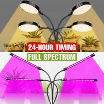 Lampada per coltivazione di semi di fiori in vaso con scatola di crescita interna a spettro completo per piante a LED con temporizzazione dimmerabile Accensione/spegnimento automatico USB 5V