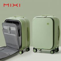 Mixi 2023 Neue Männer 18'' 20'' Handgepäck Koffer Aluminium Rahmen Reise Vorne Laptop Tasche Gepäck Frauen PC TSA Schloss