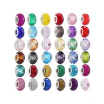 10Pcs/Lot 45 Styles Crystal Murano Glass Beads Fit Original DIY Charms Brand Bracelet For Women Men Jewelry Gift Special