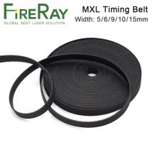 FireRay MXL Cinghia dentata aperta Larghezza 5mm 6mm 9mm 10mm 15mm Cinghie in gomma di trasmissione per macchina da taglio per incisione laser CO2