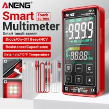 Tester multimetro touch screen ANENG 621A Professionale AC/DC Tensione Corrente Condensatore NCV Diodo di rilevamento Strumenti multimetro intelligenti
