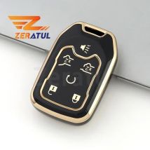 5/6 Buttons TPU Car Smart Key Cover Case for Chevrolet 2015 2016 Gmc Yukon Suburban Tahoe Auto Shell Fob Holder Accessories