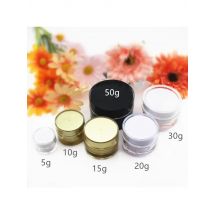 5g 10g 15g 20g 30g 50g Round Acrylic Jar White Gold Bottle Container Empty Cream Jar Plastic Cosmetic Packaging Bottles