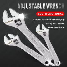 Chiave regolabile Grande Openin Manico lungo Chiave universale Chiave a morsetto CR-V Acciaio Meccanico Officina Strumenti di riparazione manuale