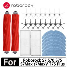 Roborock S7 S70 S75 S7Max S7 maxv ultra T7S Plus S7 pro ultra Akcesoria Szczotka główna Filtr Hepa Mopy Części do robotów odkurzających