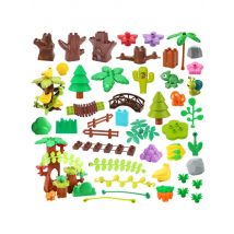 Big Building Blocks Outdoor Forest Plant Series Flower Grass Tree Farm Adornment Accessories Compatible Scenes Toys Kids Bricks