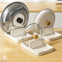 Herd Top Topf Deckel Halter Arbeitsplatte Lagerung Rack Kochgeschirr Zubehör Ablauf Trocknen Rack Waschbecken Organizer Küche Gadget