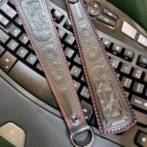 Edc Gemüse leder Griff Hahn und Schlaganfall Massage gerät Auspacken Camping Tasche Outdoor-Werkzeuge